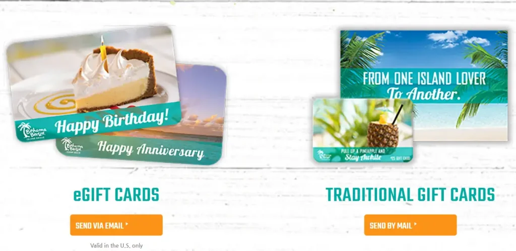 Bahama Breeze Gift Cards USA