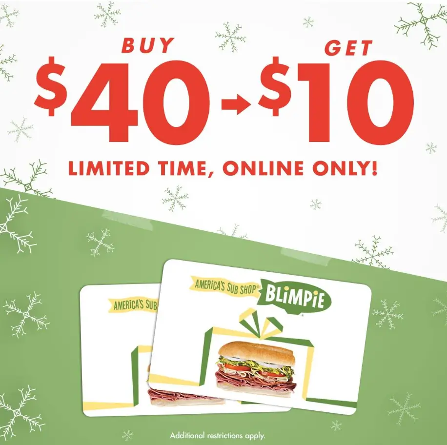 Blimpie Gift Cards USA