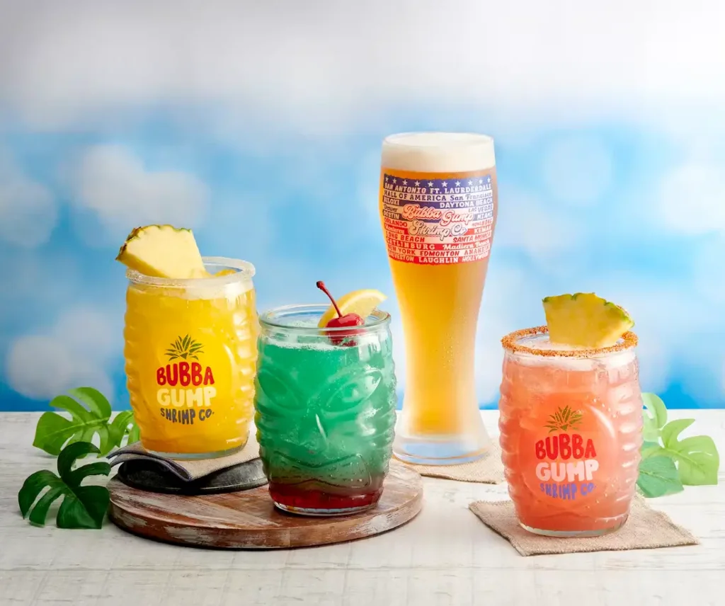 Bubba Gump Drinks Menu USA