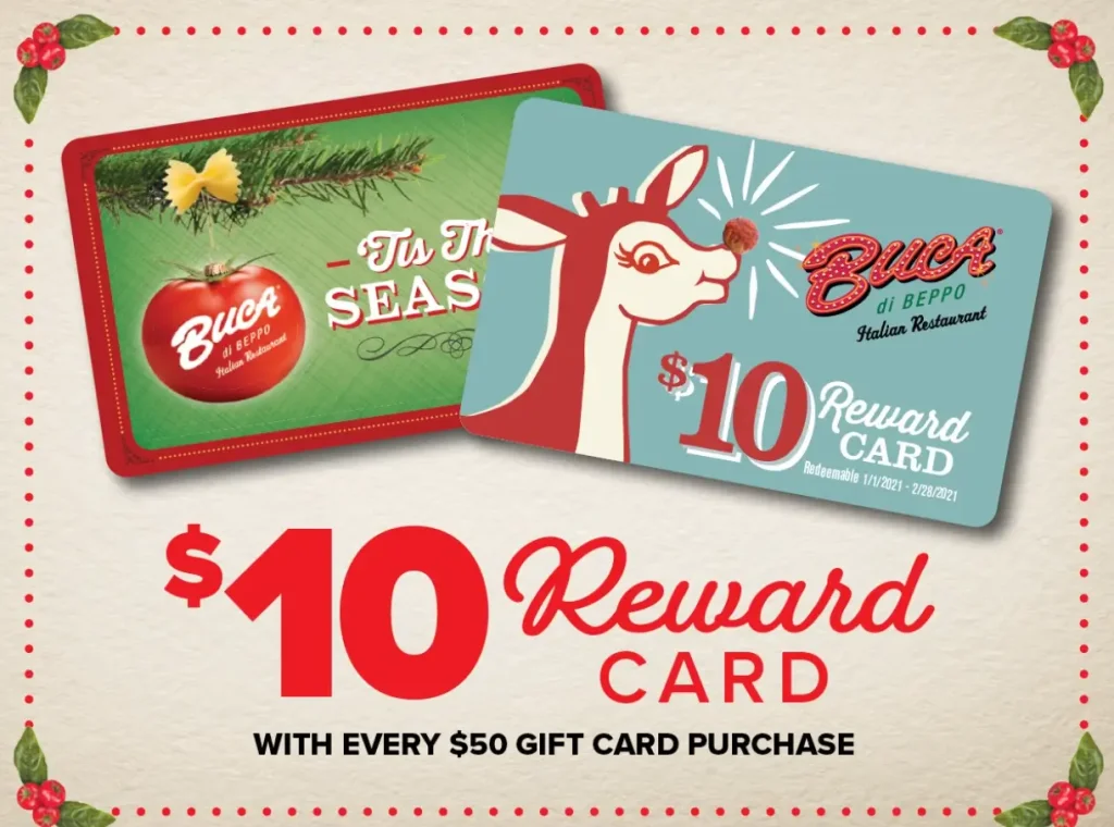 Buca di Beppo Gift Cards USA