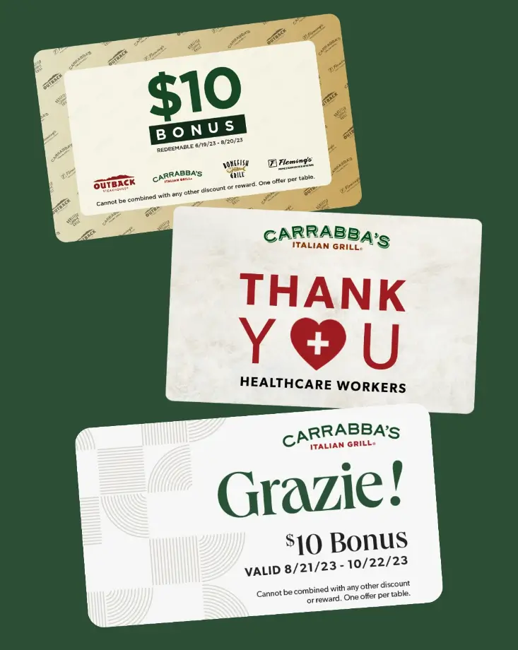 Carrabba's Italian Grill Gift Cards USA