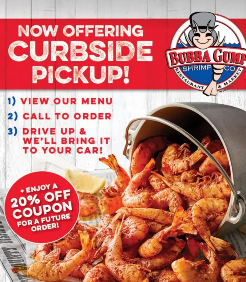 Coupons & Promo Code For Bubba Gump Menu USA