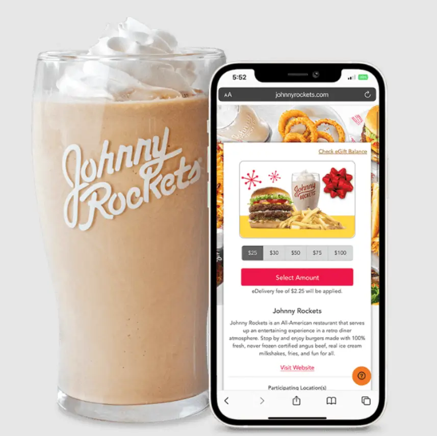 Johnny Rockets Gift Cards USA