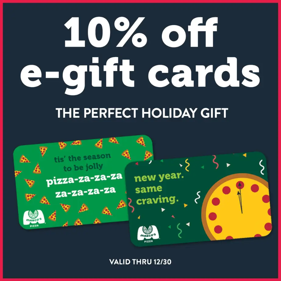 Marco's Pizza Gift Cards USA