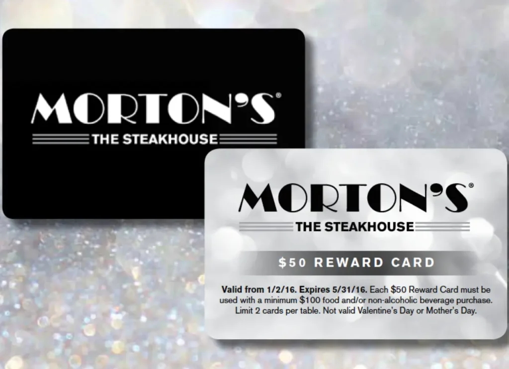 Morton's Steakhouse Gift Cards USA