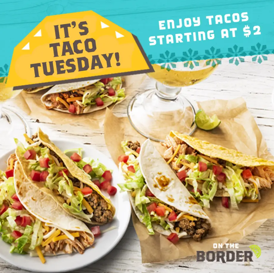 On The Border $2 Taco Tuesdays Deal USA