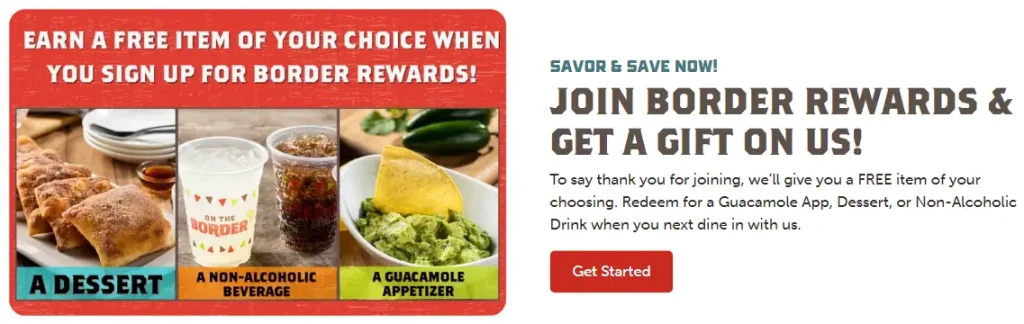 On The Border Loyalty Program Deal USA