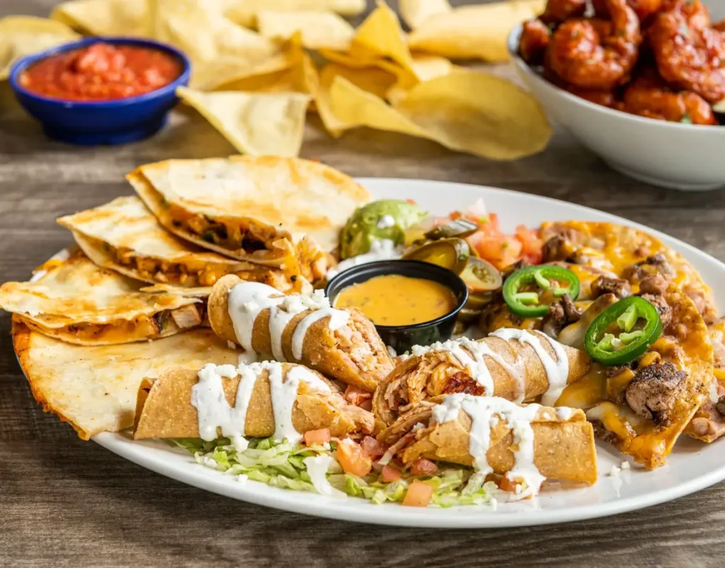 On The Border STARTERS & DIPS Menu USA