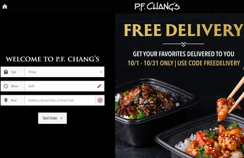 Order P.F. Chang's Menu Items USA