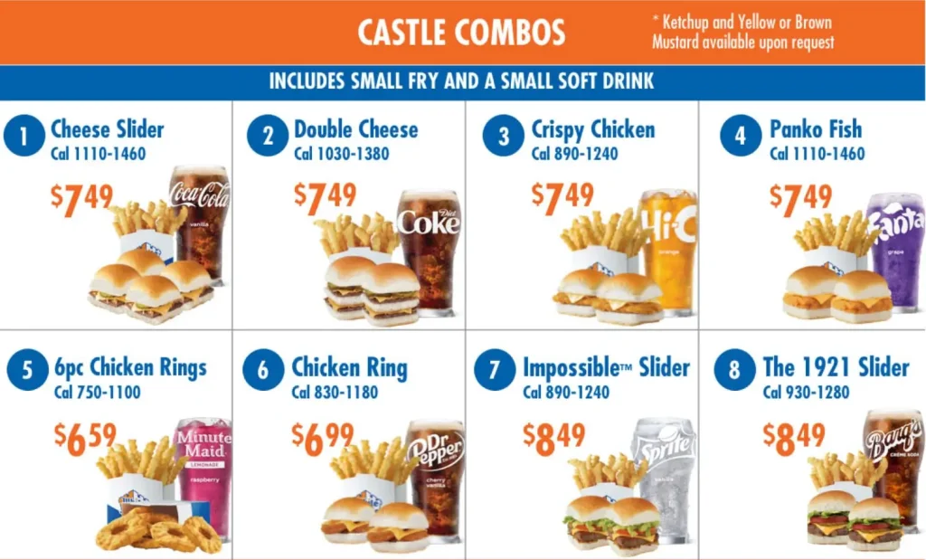 Order White Castle Menu Items USA