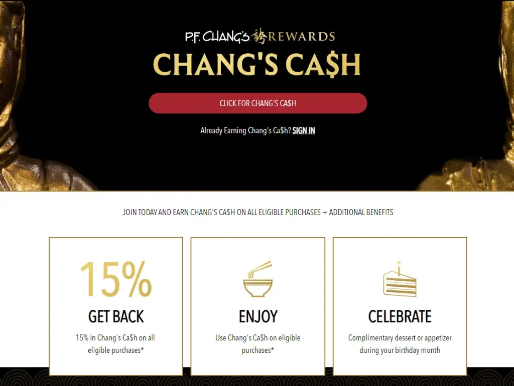 P.F. Chang's Rewards Offers USA