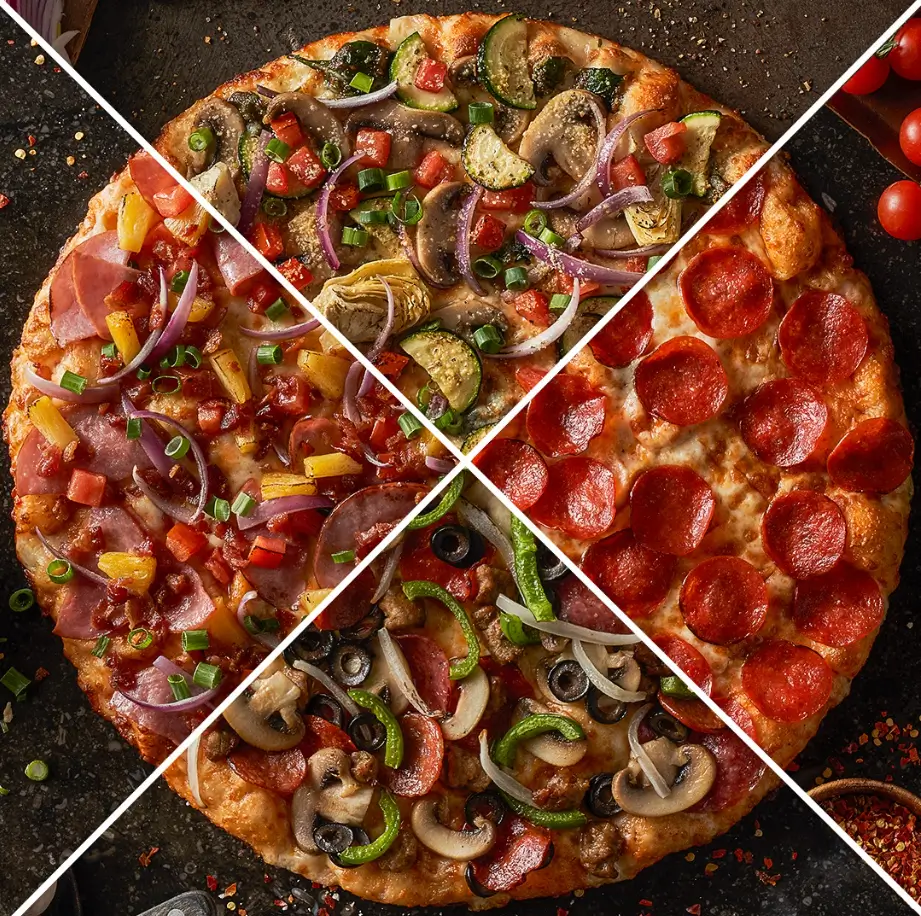 Round Table Create Your Own Pizza Menu USA