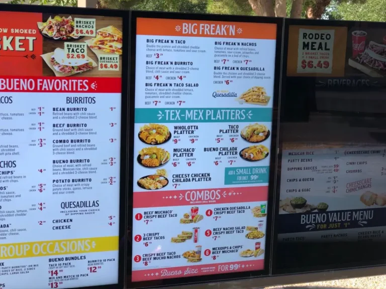 Taco Bueno Menu USA