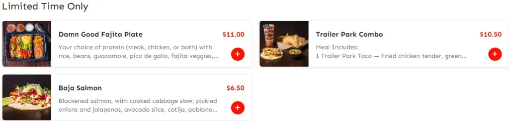 Torchy's Tacos Limited Time Only Menu USA