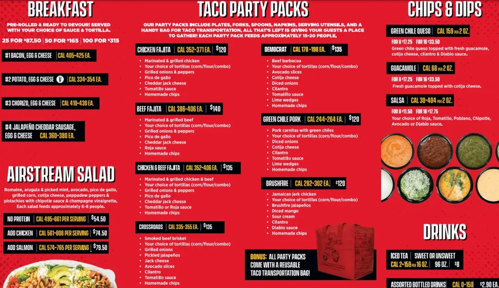 Torchy's Tacos Menu Latest Prices USA