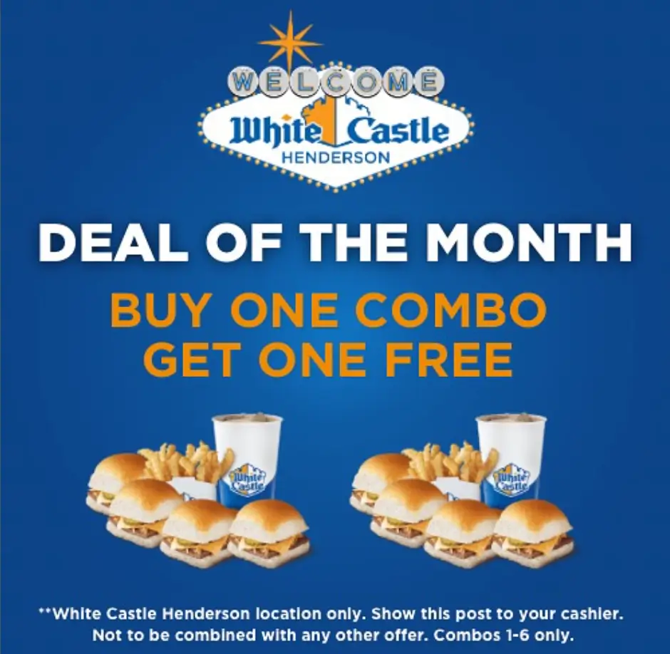 White Castle BOGO Combo Deal USA