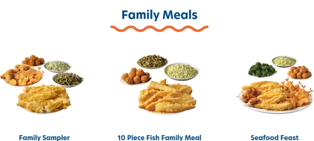 Captain D’s Family Meals Menu USA