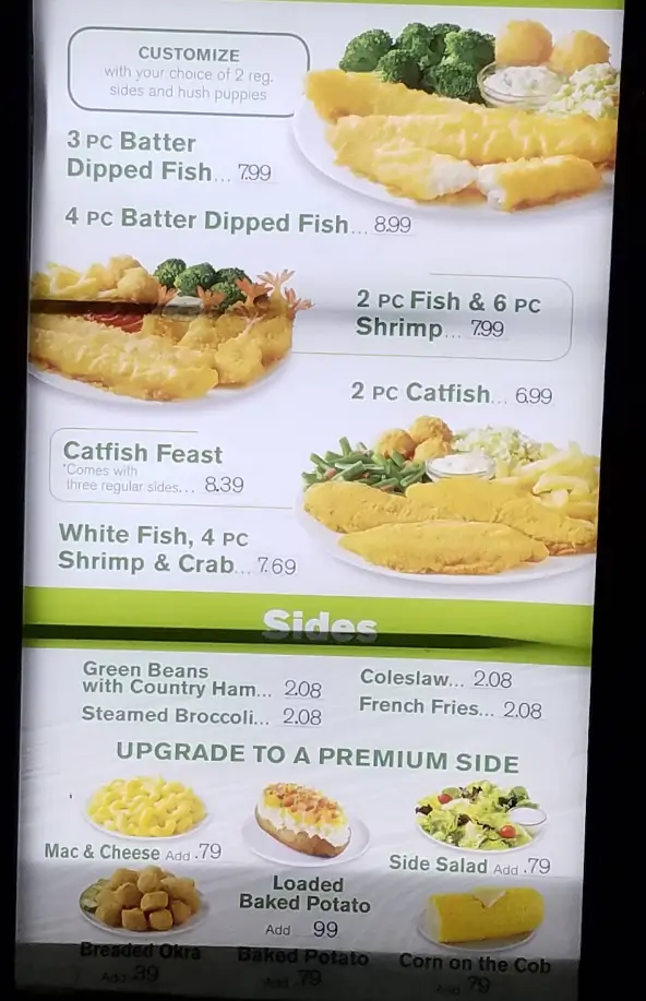 Captain D’s Menu With  Prices USA