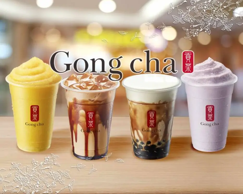 Gong Cha Brewed Tea Series Menu USA