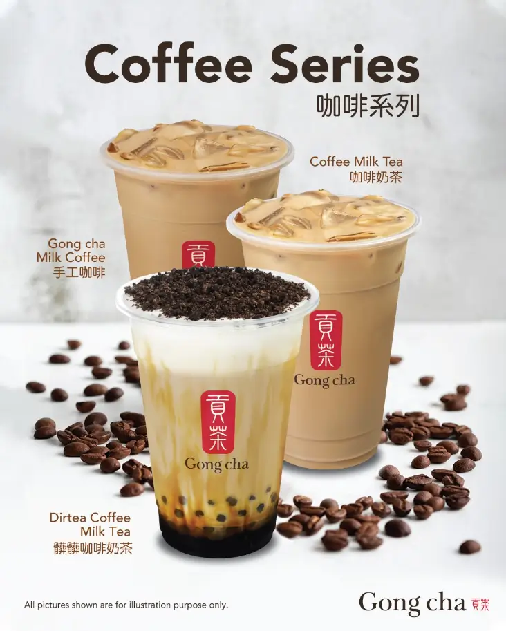 Gong Cha Coffee Series Menu USA