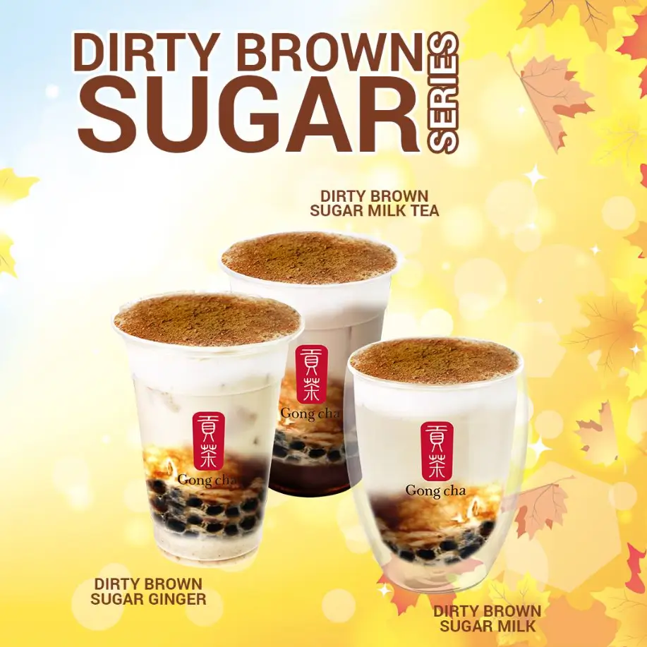 Gong Cha Dirty Brown Sugar Series Menu USA