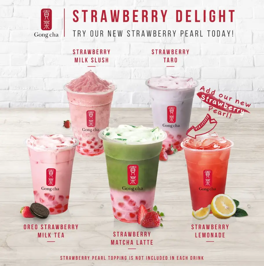 Gong Cha Milk Tea Series Menu USA