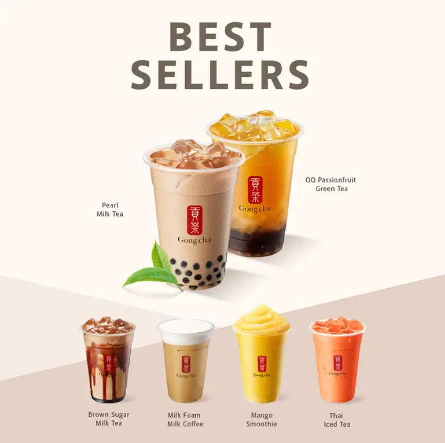 Gong Cha Most Popular Menu USA