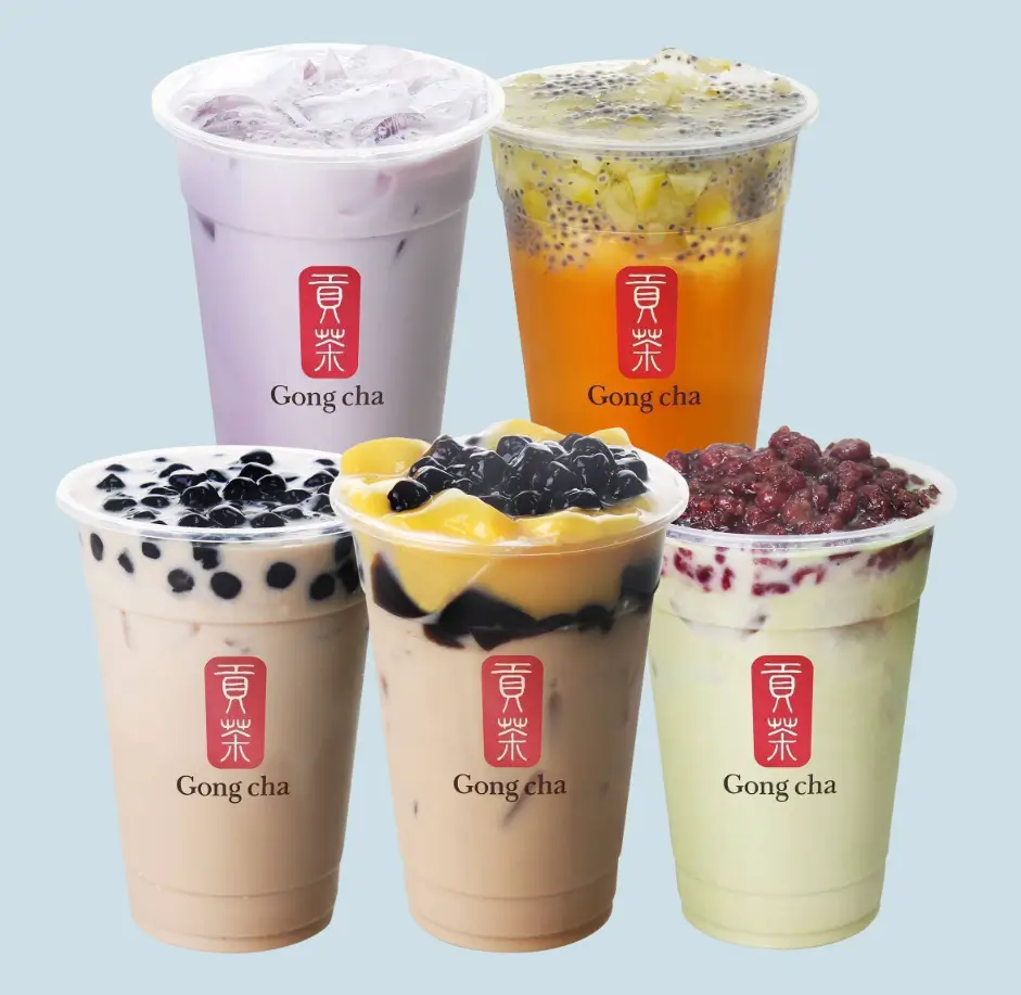 Gong Cha Mustache Series Menu USA