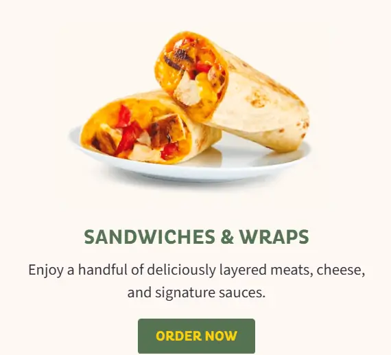 Pollo Tropical Sandwiches & Wraps Menu USA