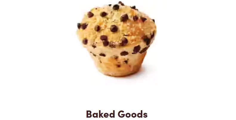 Tim Hortons Baked Goods Menu USA